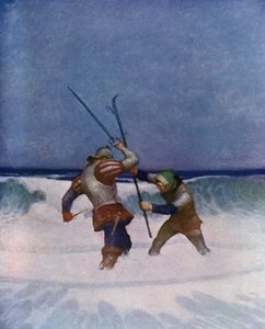 Illustration for The Black Arrow by Robert Louis Stevenson by Newell Convers Wyeth